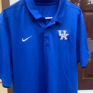 Blue University of Kentucky Polo shirt.